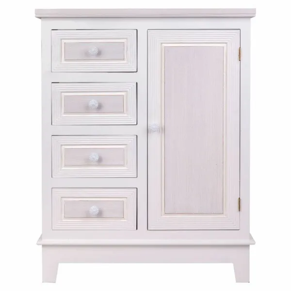 Hallipöytä laatikolla Alexandra House Living Valkoinen 32 x 84 x 66 cm
