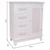 Hall Table with Drawers Alexandra House Living White 32 x 84 x 66 cm
