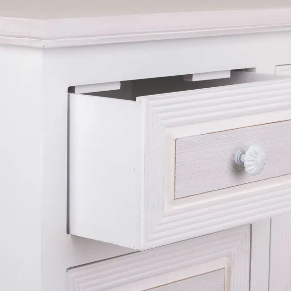 Vestibila galds ar atvilktnēm Alexandra House Living Balts 32 x 84 x 66 cm
