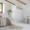 Lipasto Alexandra House Living Valkoinen Puu MDF 40 x 105 x 80 cm