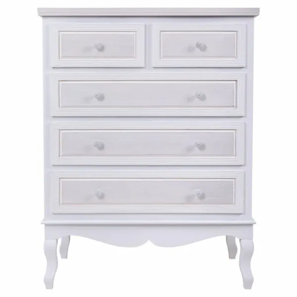 Chest of drawers Alexandra House Living White MDF Wood 40 x 105 x 80 cm