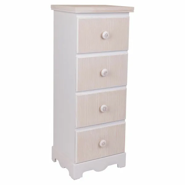 Lipasto Alexandra House Living Valkoinen Puu MDF 26 x 80 x 31 cm