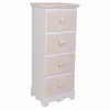 Тумба с ящиками Alexandra House Living Белый Деревянный MDF 26 x 80 x 31 cm
