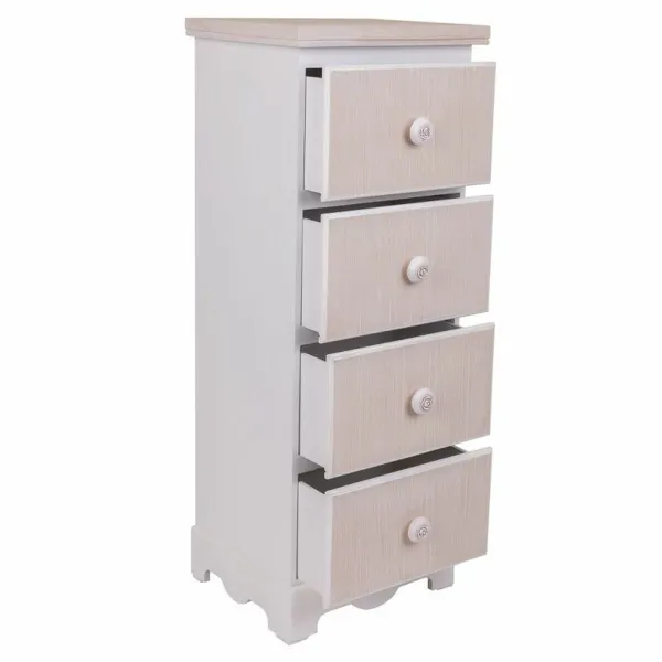 Lipasto Alexandra House Living Valkoinen Puu MDF 26 x 80 x 31 cm