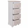 Тумба с ящиками Alexandra House Living Белый Деревянный MDF 26 x 80 x 31 cm