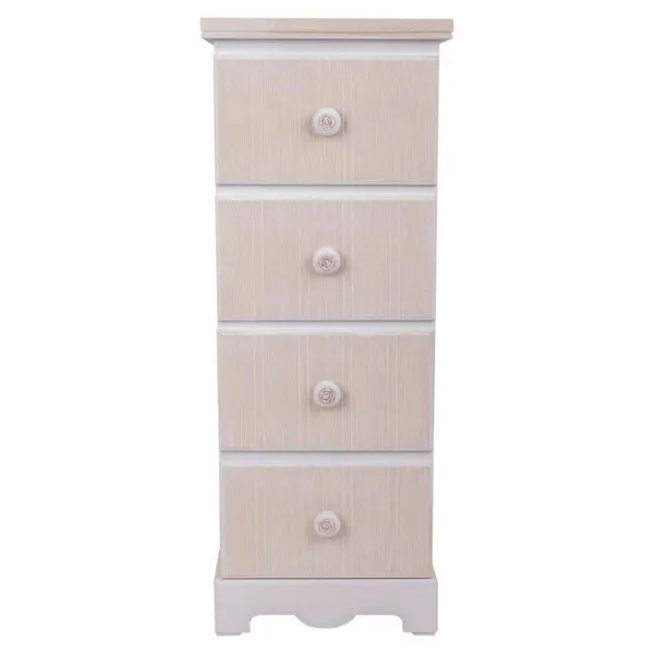 Lipasto Alexandra House Living Valkoinen Puu MDF 26 x 80 x 31 cm
