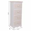 Lipasto Alexandra House Living Valkoinen Puu MDF 26 x 80 x 31 cm