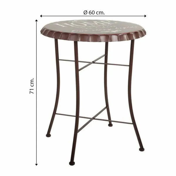 Galds Alexandra House Living Melns 60 x 71 x 60 cm