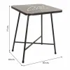 Table Alexandra House Living Black 60 x 71 x 60 cm