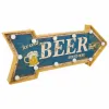 Sienas plate Alexandra House Living Beer Zils Dzelzs 27 x 5 x 65 cm Apgaismojums