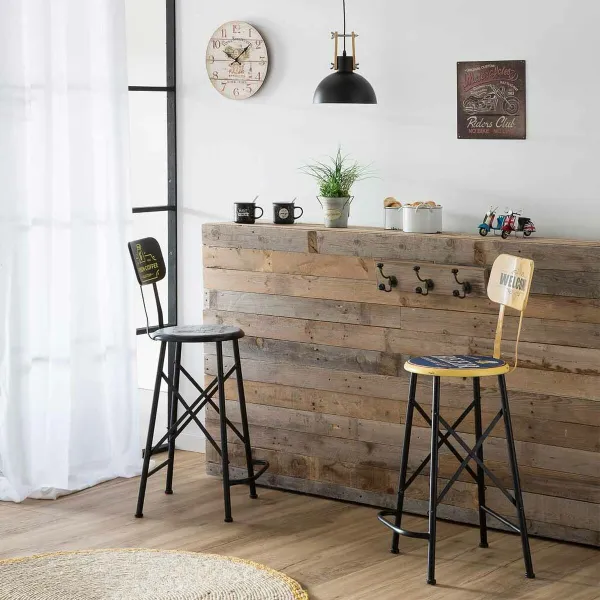 taburete Alexandra House Living Melns Dzelzs 40 x 100 x 46 cm