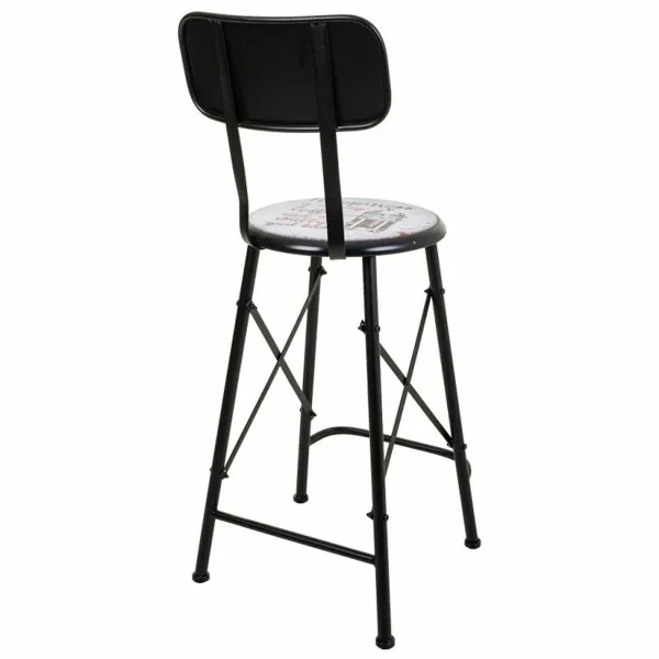 taburete Alexandra House Living Melns Dzelzs 40 x 100 x 46 cm
