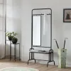 Hallipöytä Alexandra House Living Musta 45 x 181 x 77 cm