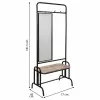 Мебель для прихожей Alexandra House Living Чёрный 45 x 181 x 77 cm