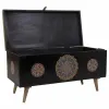 Arkku Alexandra House Living Musta Monivärinen Mangopuu Puu MDF 40 x 45 x 89 cm