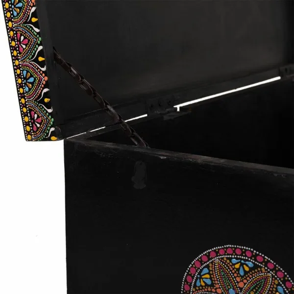 Pūra lāde Alexandra House Living Melns Daudzkrāsains Mango koks Koks MDF 40 x 45 x 89 cm