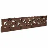 Wall mounted coat hanger Alexandra House Living Dark brown Iron Mango wood 5 x 12 x 50 cm