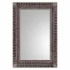 Sieninis veidrodis Alexandra House Living Balta Ruda 1 x 62 x 42 cm Stačiakampis