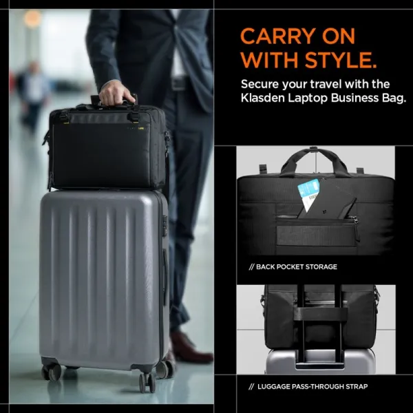 Spigen KD300 Klasden Laptop Bag - Laptop Bag 16" (Black)