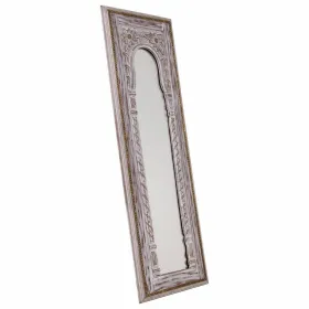 Sienas spogulis Alexandra House Living Balts 1 x 90 x 30 cm Taisnstūra