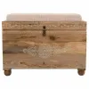 Bench Alexandra House Living White Natural Mango wood MDF Wood 40 x 47 x 72 cm