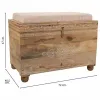 Банкетка Alexandra House Living Белый Натуральный Древесина манго Деревянный MDF 40 x 47 x 72 cm