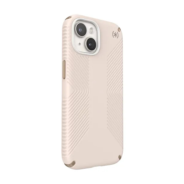 Speck Presidio2 Grip - Case iPhone 16e / iPhone 15 / iPhone 14 / iPhone 13 (Bleached Bone / Heirloom Gold / Hazel Brown)
