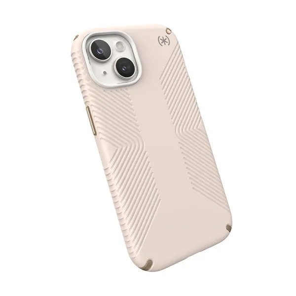 Speck Presidio2 Grip - Case iPhone 16e / iPhone 15 / iPhone 14 / iPhone 13 (Bleached Bone / Heirloom Gold / Hazel Brown)