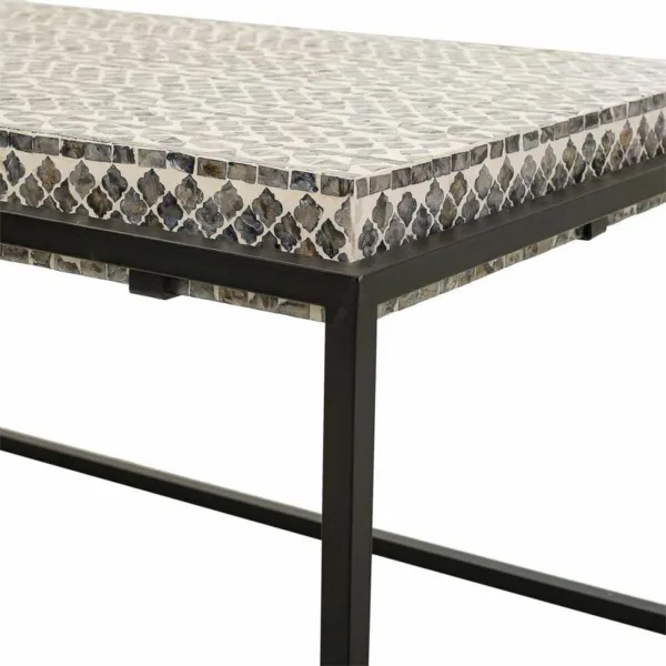 Olohuoneen pöytä Alexandra House Living Harmaa Metalli Puu MDF 60 x 49 x 124 cm