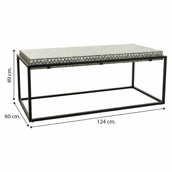 Olohuoneen pöytä Alexandra House Living Harmaa Metalli Puu MDF 60 x 49 x 124 cm
