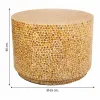 Centrālais galds Alexandra House Living Dzeltens Perlamutrs Koks MDF 65 x 46 x 65 cm