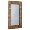 Wall mirror Alexandra House Living Brown 3 x 61 x 91 cm Rectangular