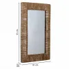 Seinäpeili Alexandra House Living Ruskea 3 x 61 x 91 cm Suorakulmainen