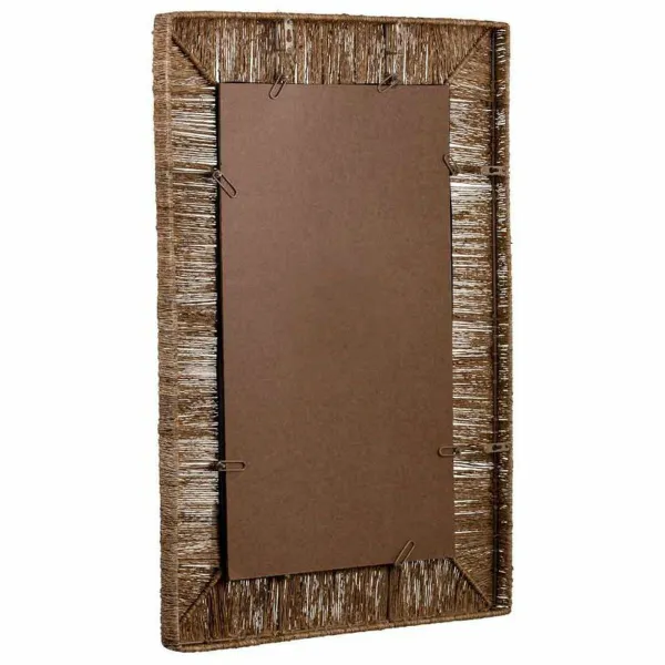 Wall mirror Alexandra House Living Brown 3 x 61 x 91 cm Rectangular