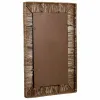 Wall mirror Alexandra House Living Brown 3 x 61 x 91 cm Rectangular
