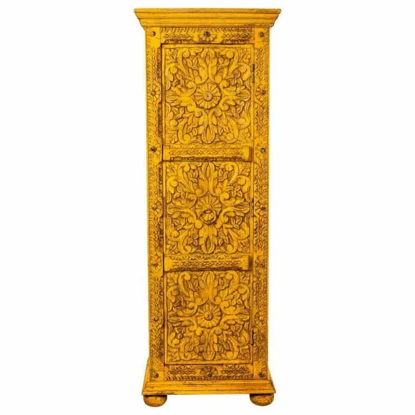 Skapītis Alexandra House Living Dzeltens Dzelzs Mango koks 40 x 149 x 53 cm