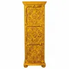 Kaappi Alexandra House Living Keltainen Rauta Mangopuu 40 x 149 x 53 cm