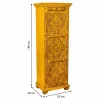 Spintelė Alexandra House Living Geltona Geležis Mango mediena 40 x 149 x 53 cm