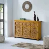 Indauja Alexandra House Living Geltona Geležis Mango mediena 45 x 96 x 147 cm