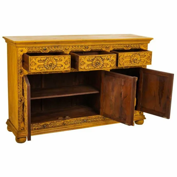 Устройство Alexandra House Living Жёлтый Железо Древесина манго 45 x 96 x 147 cm