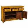 Bufete Alexandra House Living Dzeltens Dzelzs Mango koks 45 x 96 x 147 cm