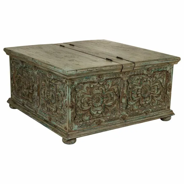 Chest Alexandra House Living Iron Mango wood 100 x 47 x 100 cm