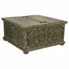 Dėžė Alexandra House Living Geležis Mango mediena 100 x 47 x 100 cm