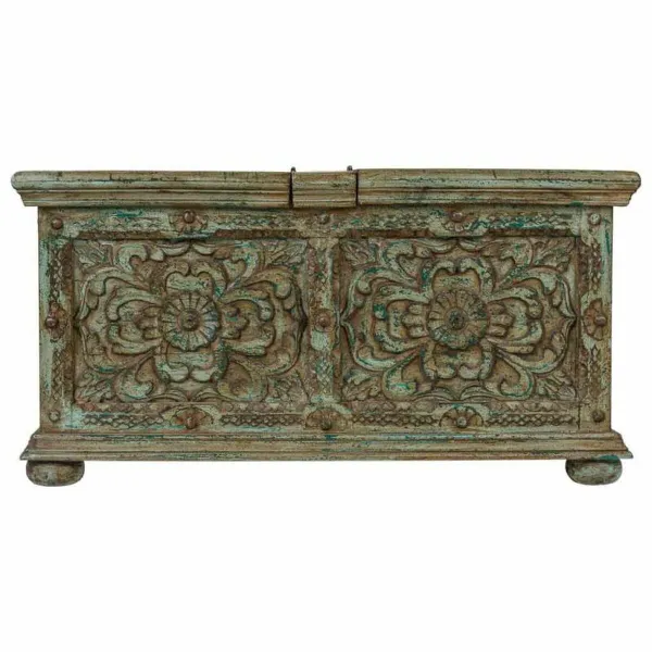Arkku Alexandra House Living Rauta Mangopuu 100 x 47 x 100 cm