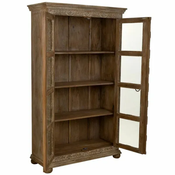 Displejaj stends Alexandra House Living Stikls Dzelzs Mango koks 43 x 180 x 106 cm