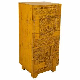 Komoda Alexandra House Living Geltona Geležis Mango mediena 40 x 100 x 45 cm