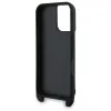 Karl Lagerfeld Saffiano Karl & Choupette Metal Pin CBDY Strap - Case for iPhone 16 (black)