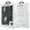 Karl Lagerfeld Saffiano Karl & Choupette Metal Pin CBDY Strap - Case for iPhone 16 (black)