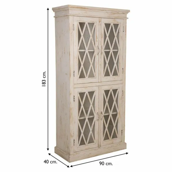 Rhythm stendas Alexandra House Living stiklas Geležis Mango mediena 40 x 183 x 90 cm