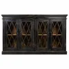 Indauja Alexandra House Living Juoda stiklas Mango mediena 40 x 100 x 170 cm